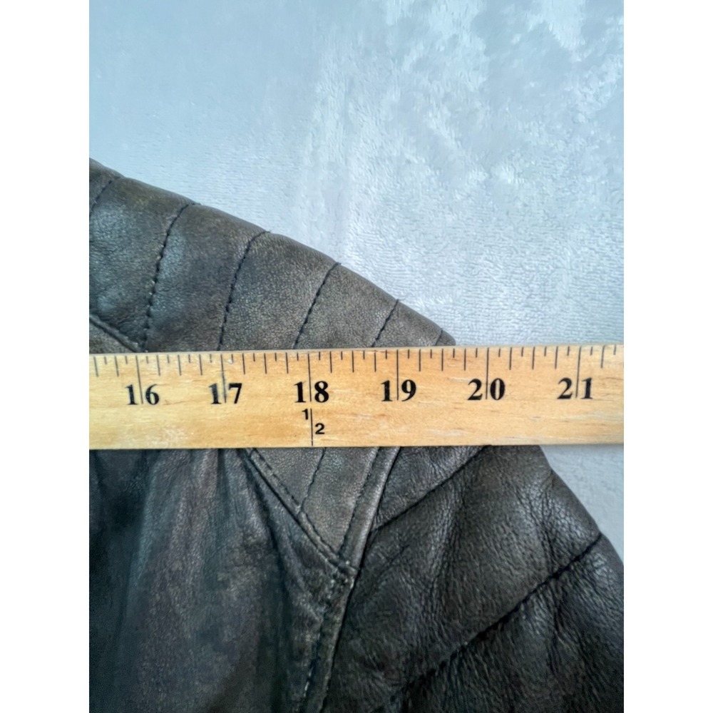 Harley Davidson Mens‎ XL Jacket Distressed Lambskin Gray 97131-16VM - Picture 10 of 16